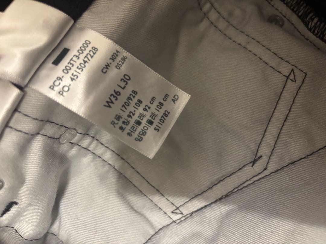 EDIFICE 別注 Levi's 501 BLACK 黒 W36L30