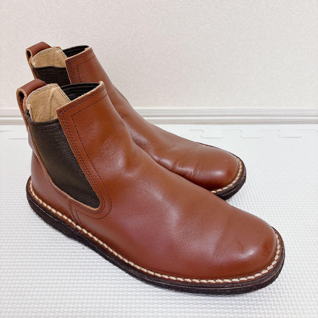 REGAL リーガル レザー サイドゴアブーツ ブラウン24.5cm