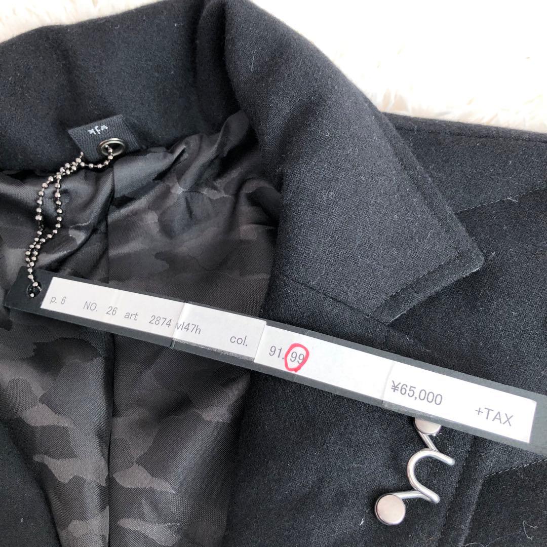 【未使用品】WJKウールダウンジャケット　ブラック黒　テーラードジャケット