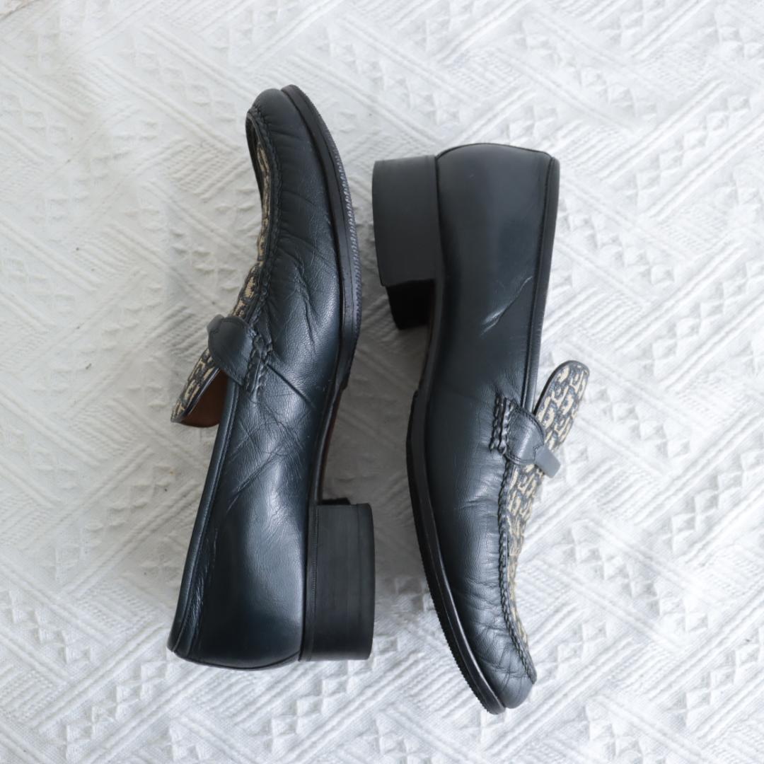 希少！クリスチャンディオール オブリーク トロッター ローファー モカシン 革靴