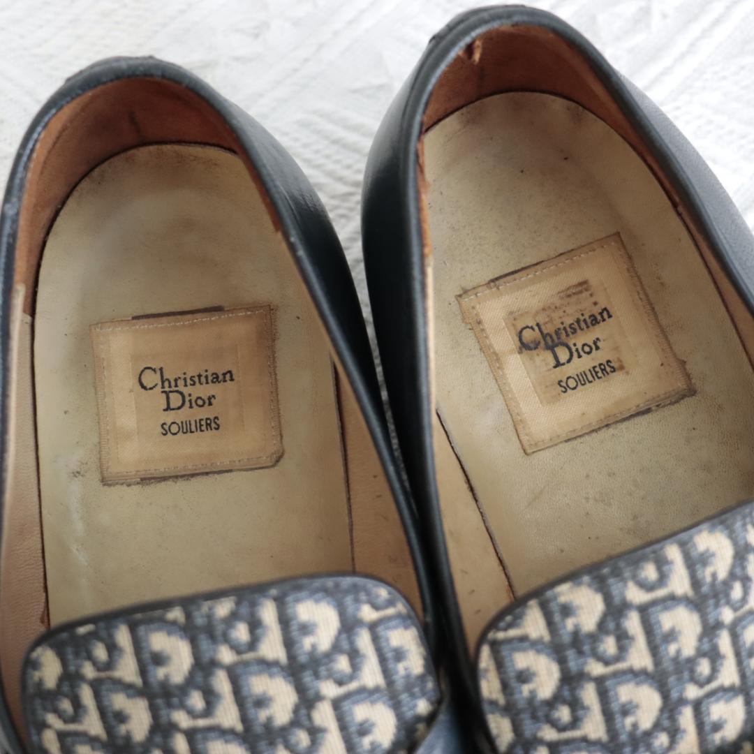 希少！クリスチャンディオール オブリーク トロッター ローファー モカシン 革靴