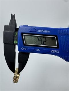 K18花モチーフ ゴールドリング2.07g 11号