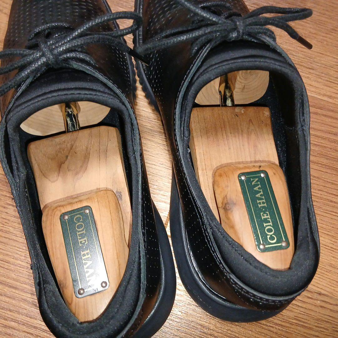 COLE HAAN2ゼログランドレーザーウィングオックスフォード中古ブラック