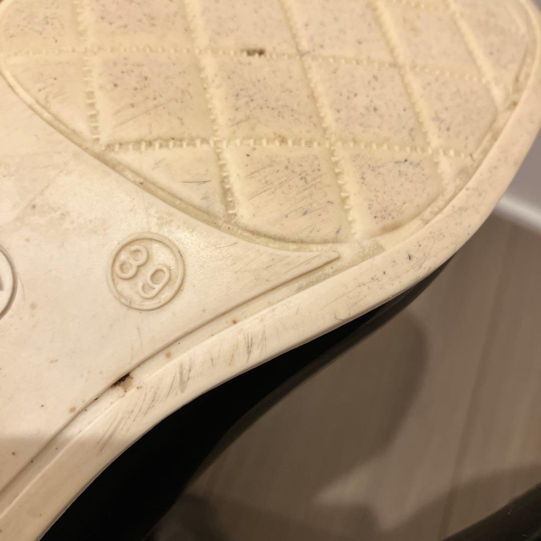 CHANEL カメリア　レインブーツ　長靴　サイズ39