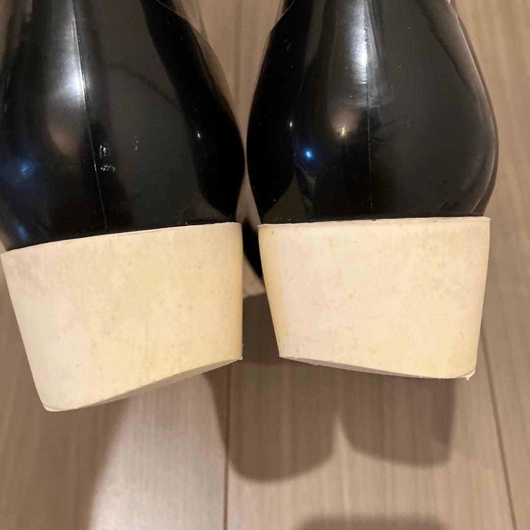 CHANEL カメリア　レインブーツ　長靴　サイズ39