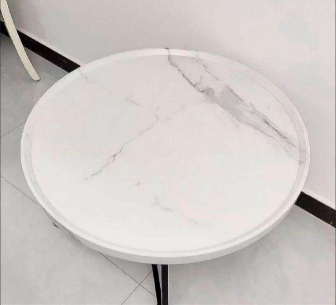 VEEZHA ネストテーブル ローテーブルおしゃれ マルテーブルコーヒーテーブル