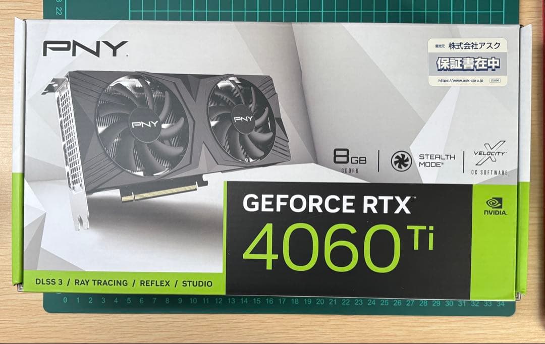 【付属品完品】PNY GeForce RTX 4060 Ti 8GB