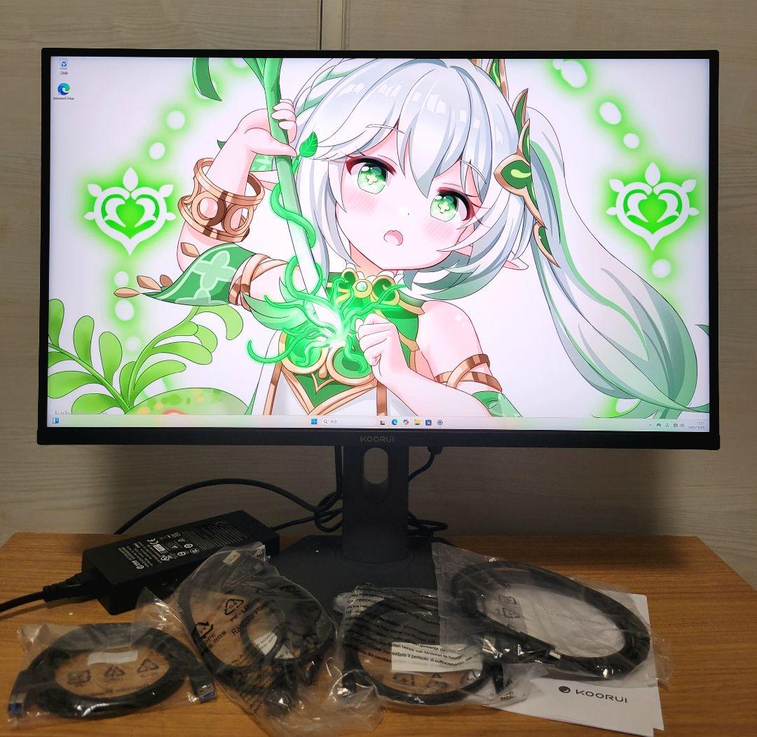 超美品KOORUI QD-MiniLED 27インチゲーミングモニター量子ドット