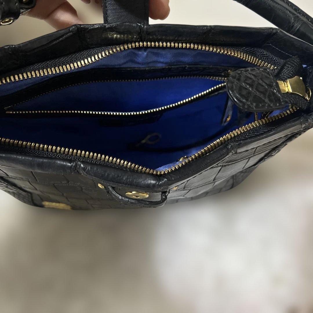 ADMJ マットクロコダイル革　バッグ