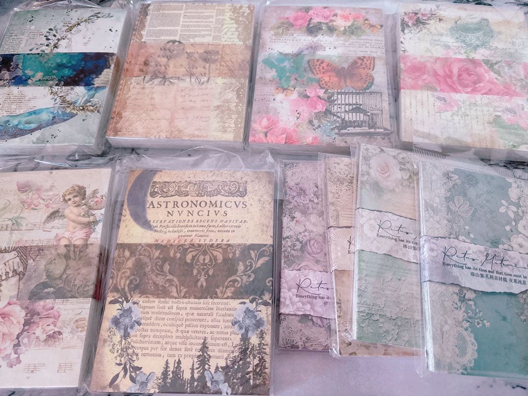 【80サイズ】コラージュ素材　紙モノ　デザペ　まとめ売り④