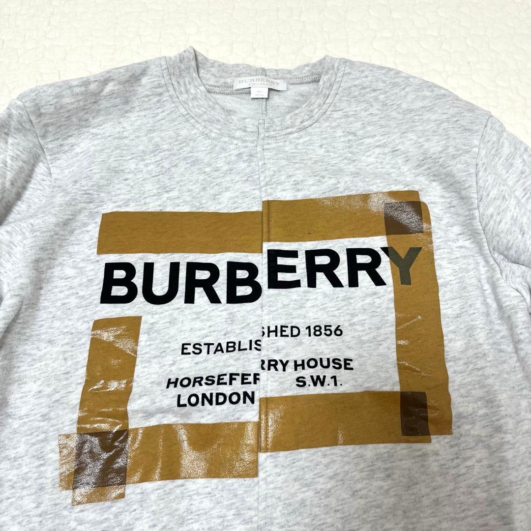 未使用級　Burberry Kids ロゴ　スウェット　164cm グレー
