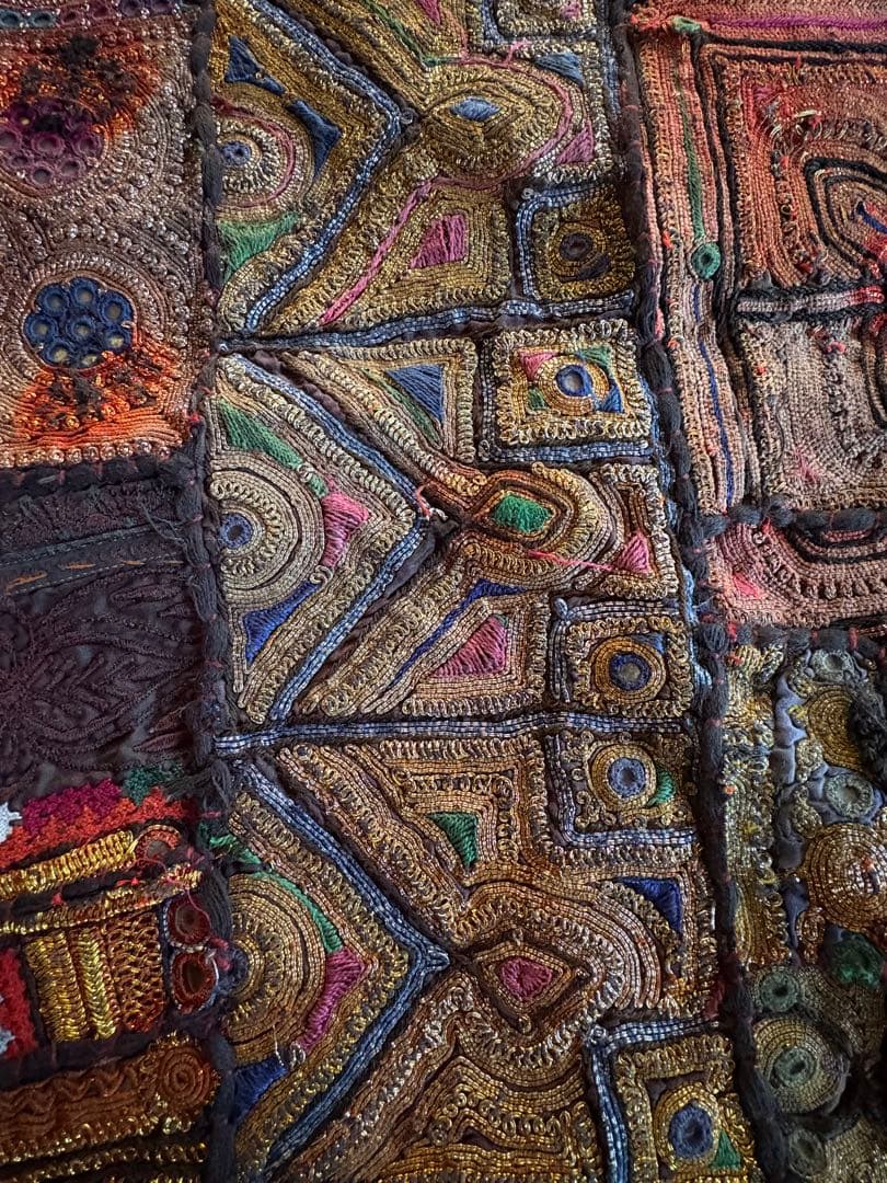 カリジャリ　インド　希少　ヴィンテージ　パッチワーク　古布　一点もの