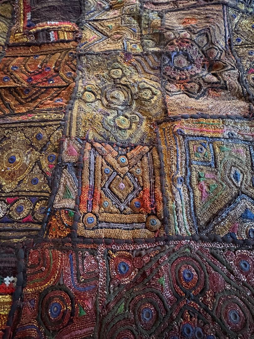カリジャリ　インド　希少　ヴィンテージ　パッチワーク　古布　一点もの