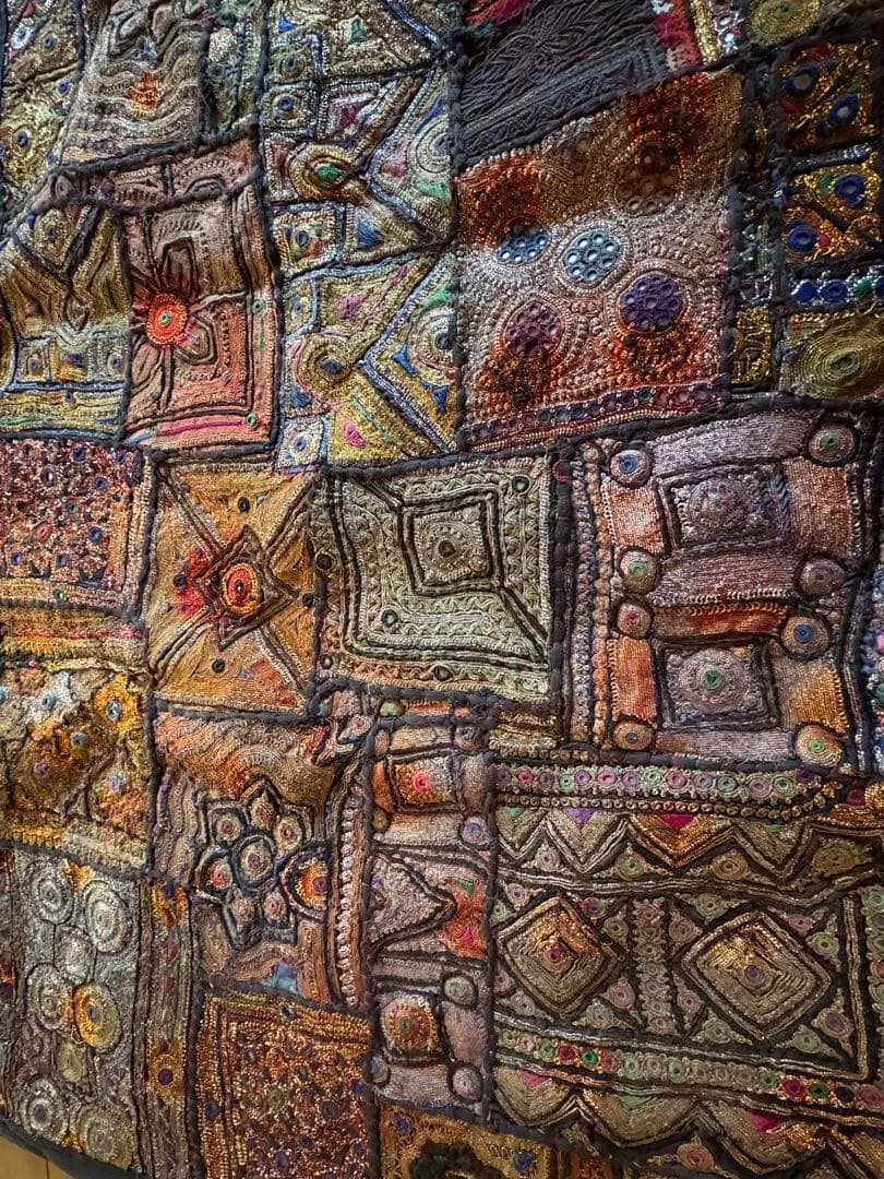 カリジャリ　インド　希少　ヴィンテージ　パッチワーク　古布　一点もの