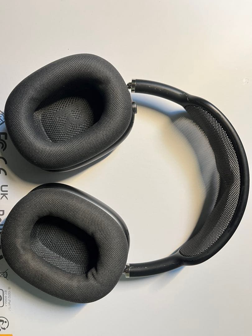 ブラック オーバーイヤー型ヘッドフォン