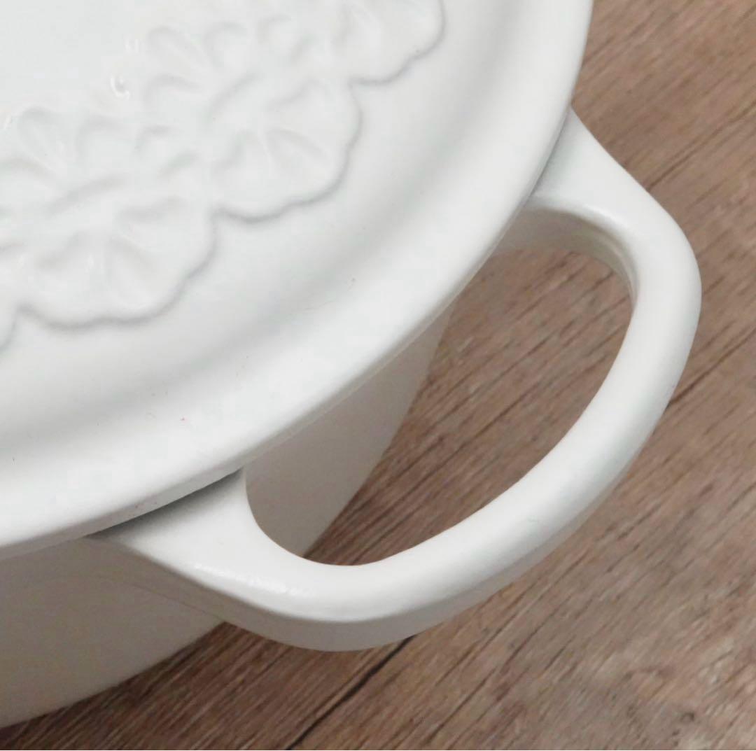 【美品】LE CREUSET　シグニチャーココット ロンド コットン　20cm