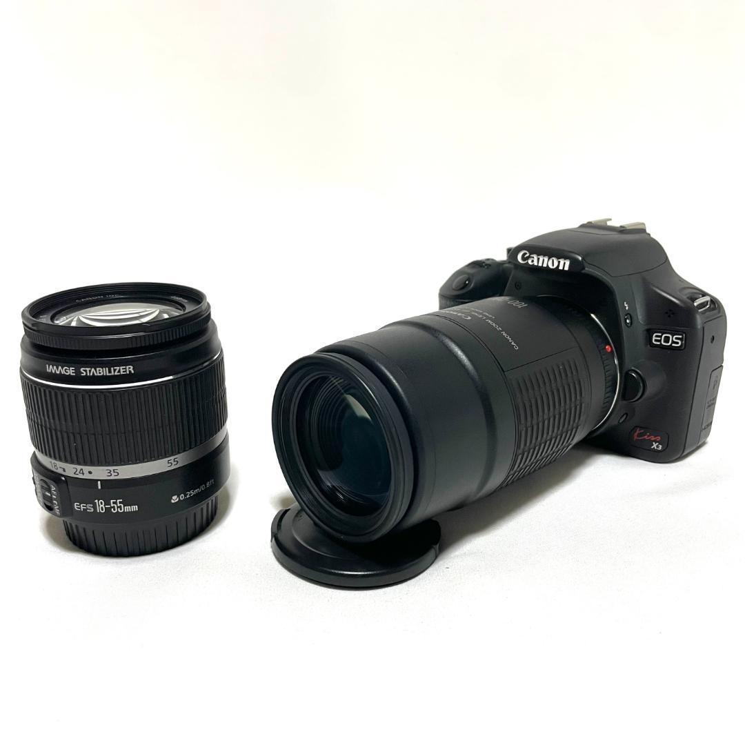 初心者デビューにおすすめ❣️ Canon EOS Kiss X3 ダブルレンズ