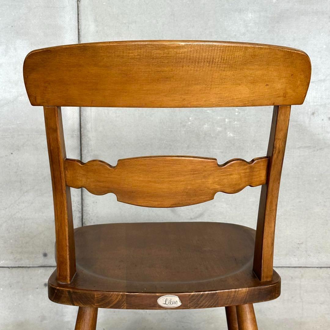 ✿昭和レトロ✿ 東洋ファニチャー ダイニングチェア ヴィンテージウッド 無垢