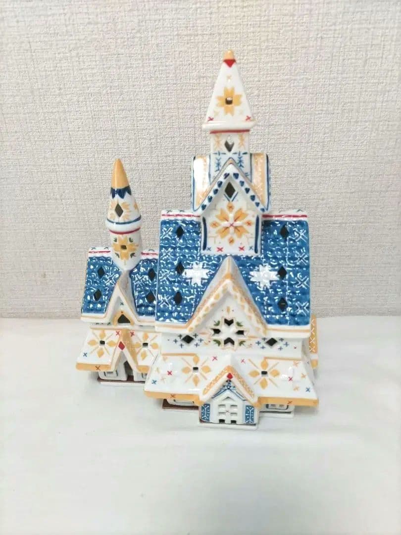 Villeroy&Boch 教会クリスマスキャンドルホルダー新品ヴィンテージレア