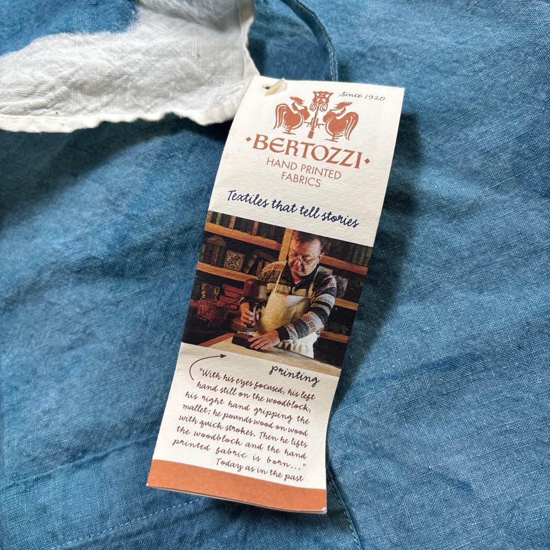 ベルトッツィ　BERTOZZI 手刷り　エプロン ピエノ　イタリア