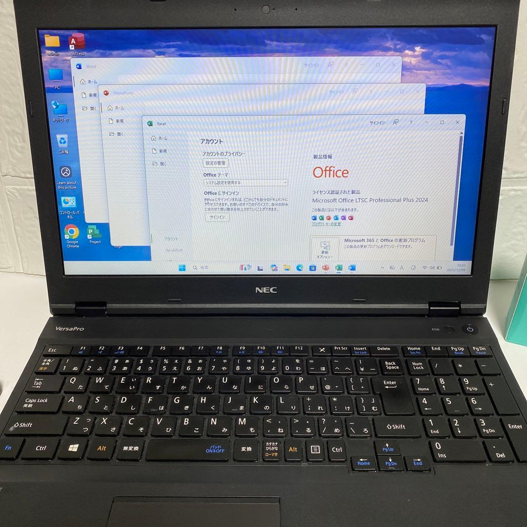 Windows11 オフィス付き　SSDメモリ8GB NEC Versapro