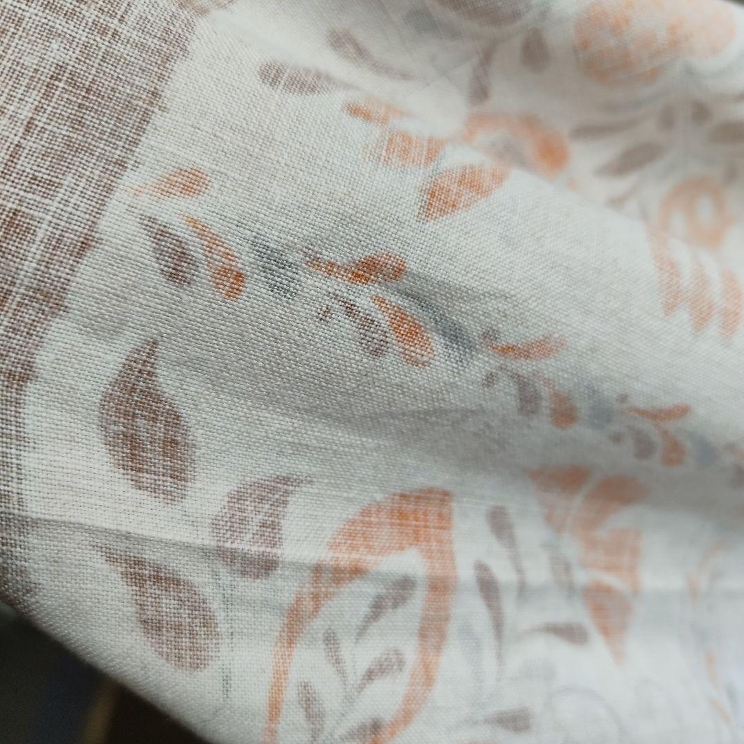 アメリカ　アンティークリネン　146x190㌢　テーブルクロス 鳥　レトロ