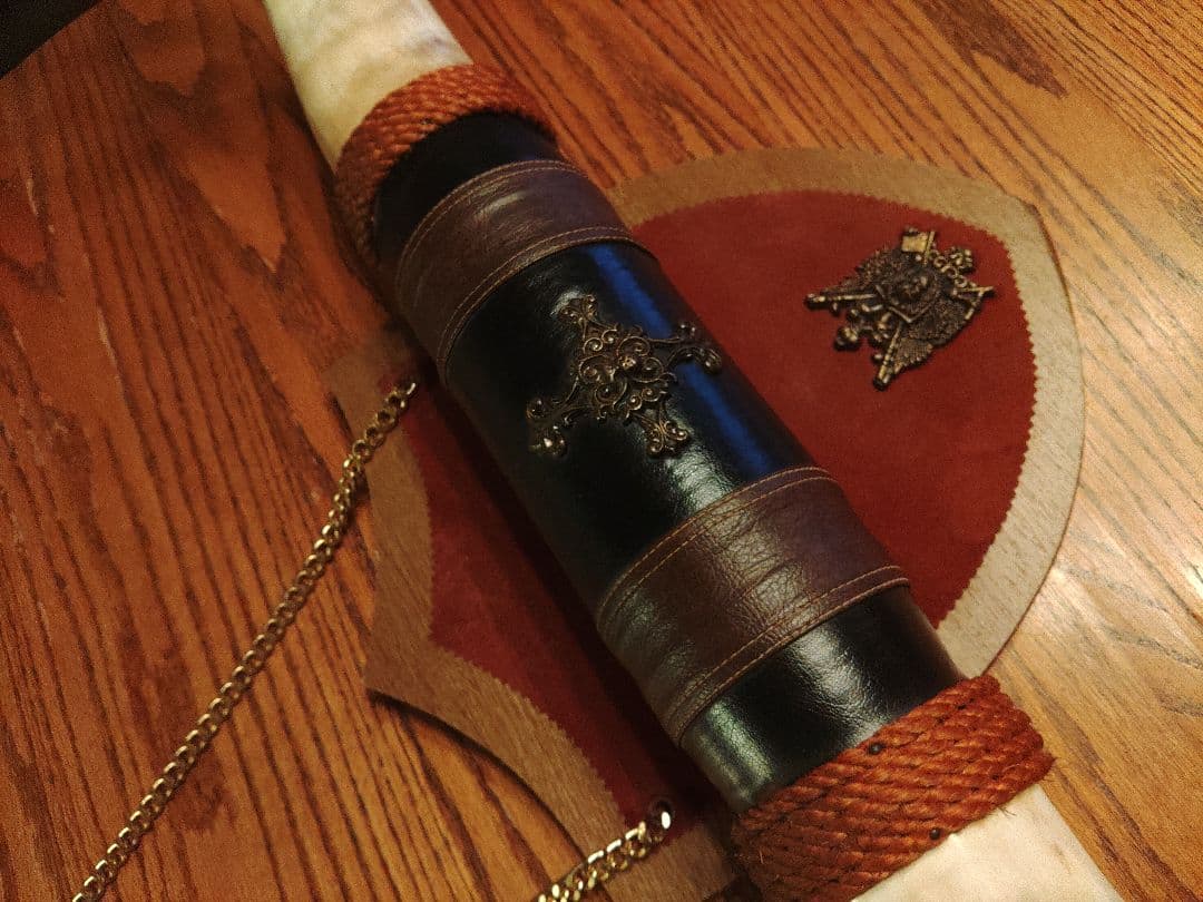 バッファロー　角　ホーン　天然　貴重　アメリカ　アンティーク　ヴィンテージ　牛革