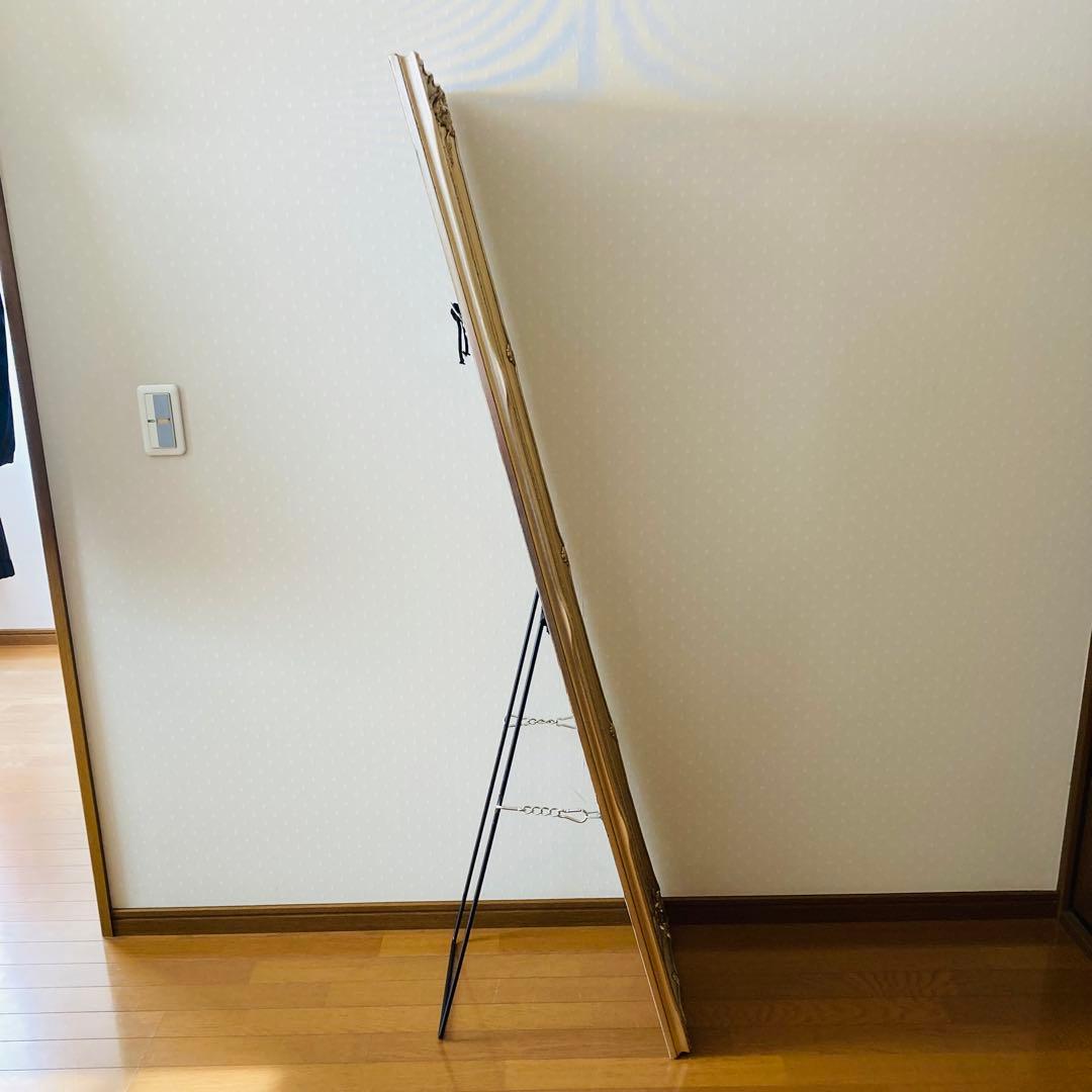 B-COMPANY アンティーク調全身鏡　ロココ調