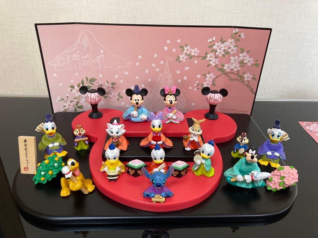 ディズニーひな人形セット　東京ディズニーリゾート雛人形　フィギュア　ひな祭り