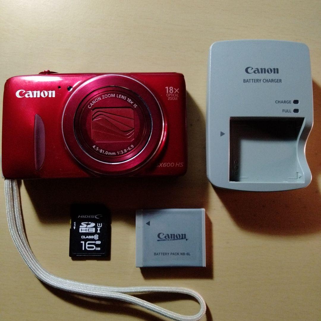 Canon デジカメ SX600HS PC2050 レッド