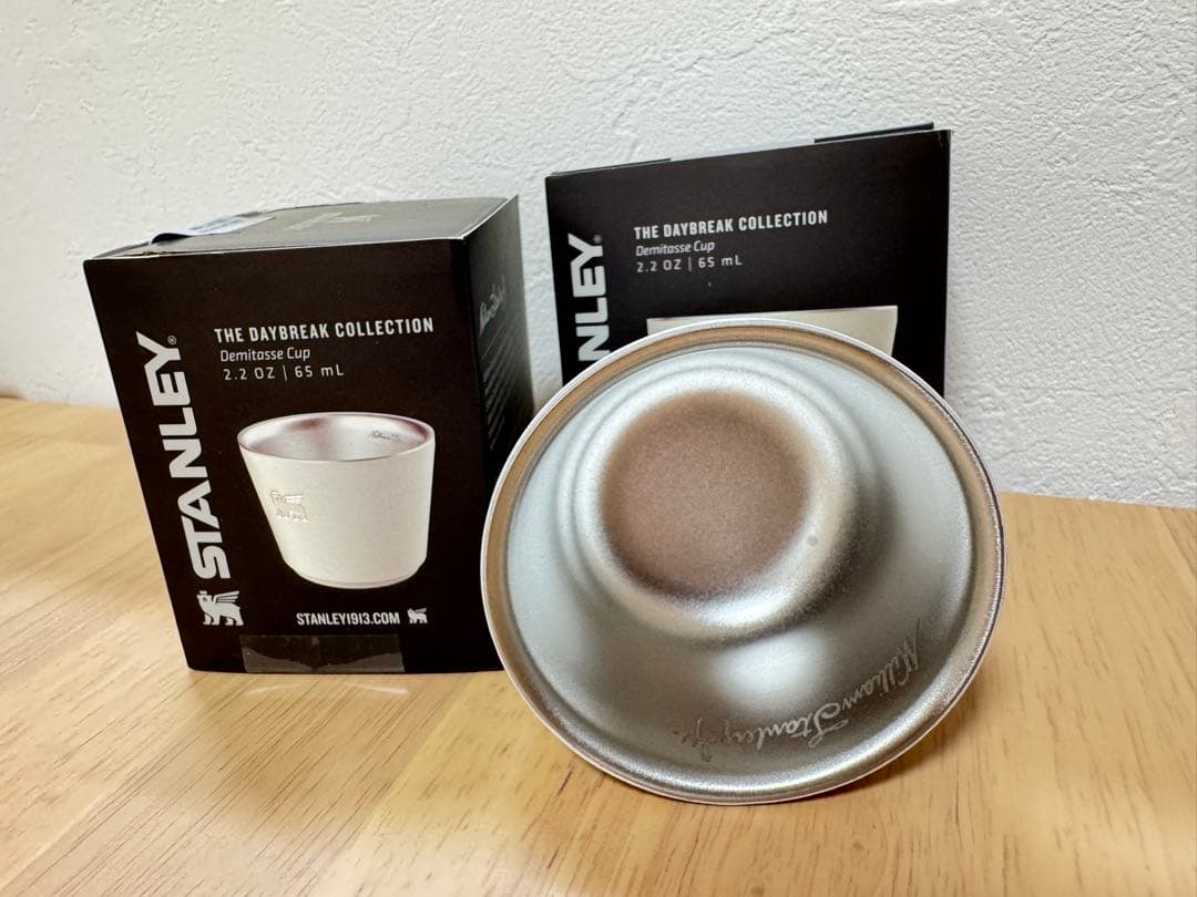 新品 2個セット STANLEY デミタスカップ 65ml ホワイト