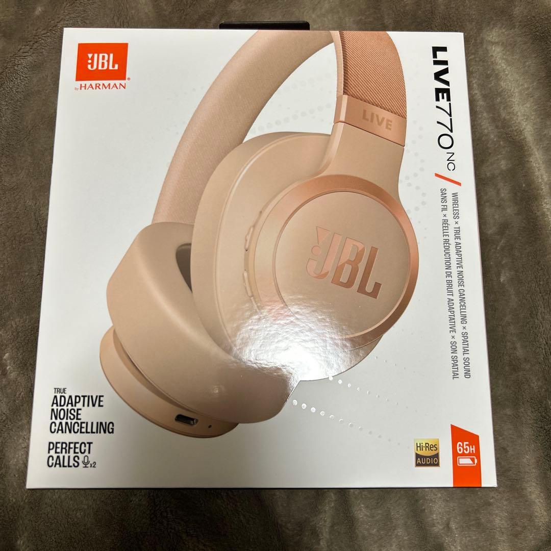 JBL LIVE 770NC ワイヤレスヘッドホン ベージュ