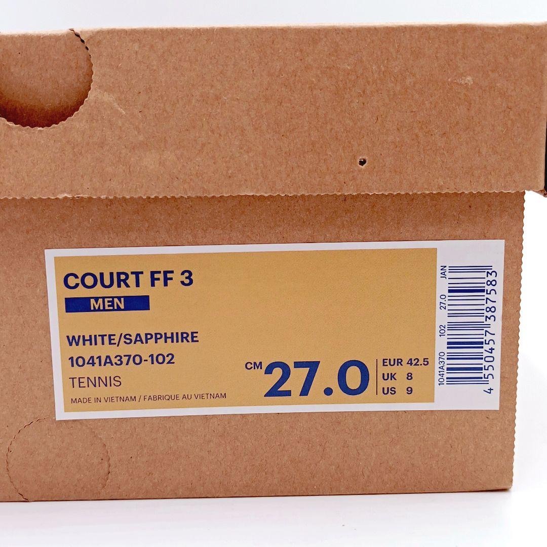 【未使用】アシックス コートFF3 AC 27cm テニスシューズ