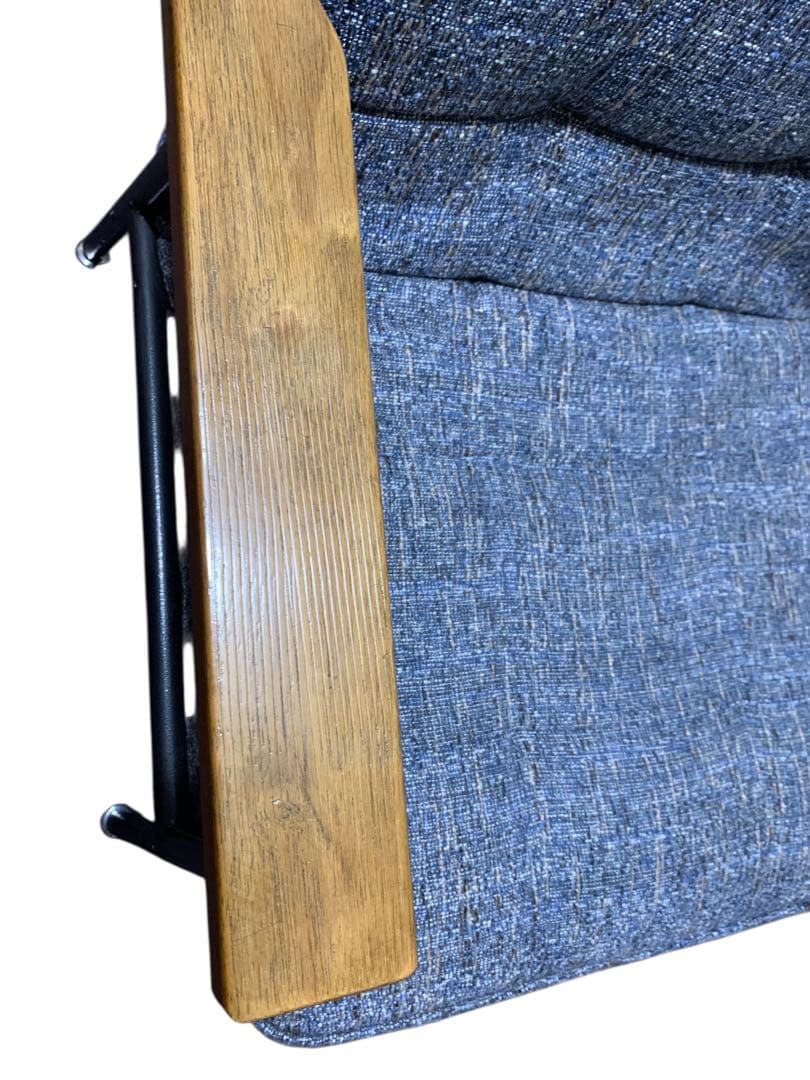 ソファ 1人 シングル カフェ インダストリアル ブルー