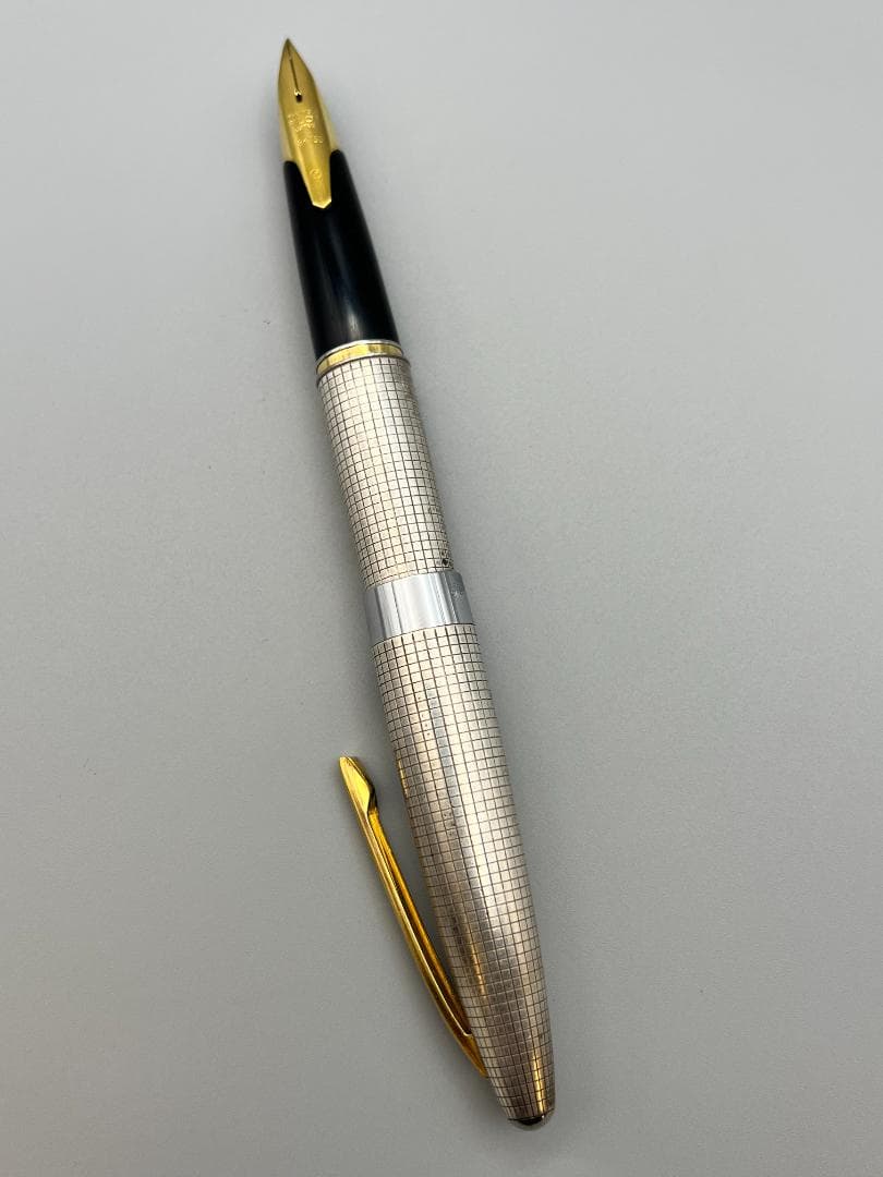 【海】パイロット スターリングシルバー 万年筆 大型ペン先/18K-750