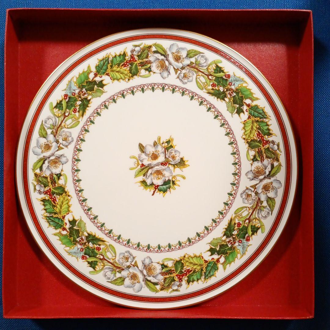 スポード　クリスマスローズ　ガトープレート　28cm　新品未使用