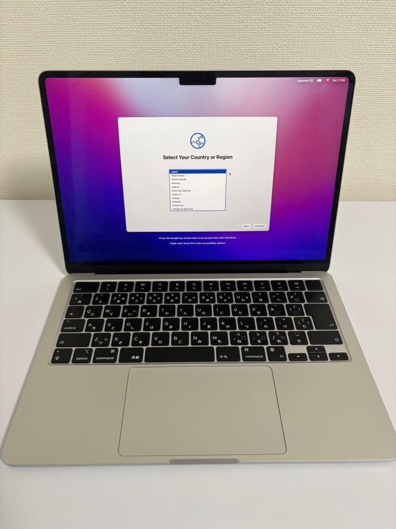 MacBook M2 air シルバー 13, 8gb, 256gb
