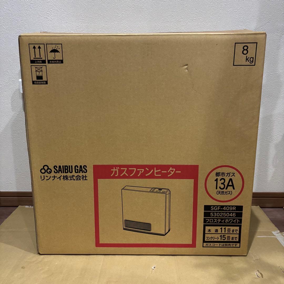 リンナイ SRC-365E ガスファンヒーター　都市ガス用11~15畳　コード付