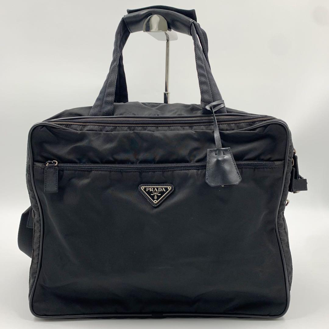 【✨美品✨】プラダ 2way ブリーフケース 三角ロゴ ナイロン ブラック