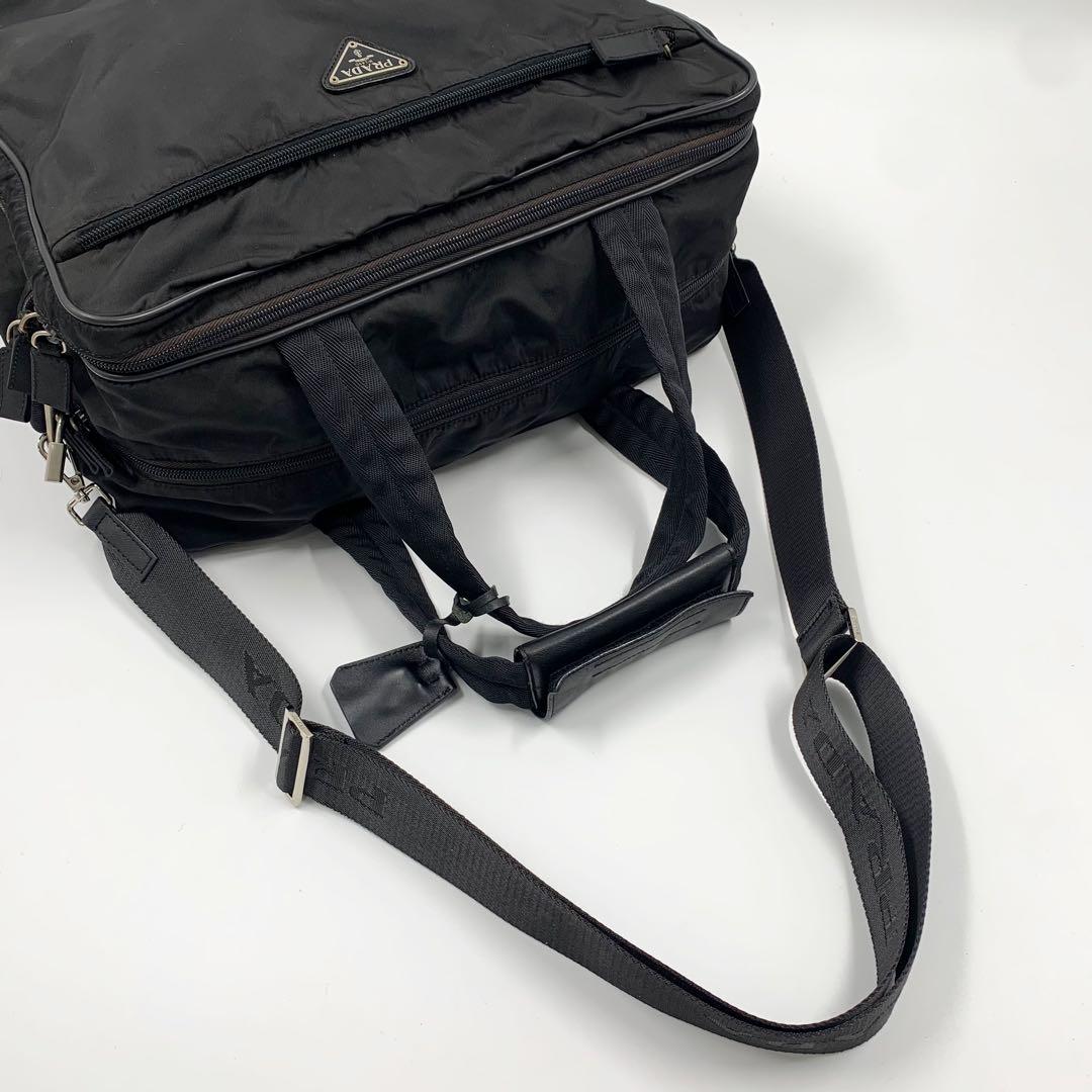 【✨美品✨】プラダ 2way ブリーフケース 三角ロゴ ナイロン ブラック
