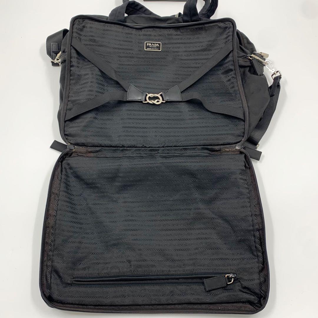 【✨美品✨】プラダ 2way ブリーフケース 三角ロゴ ナイロン ブラック