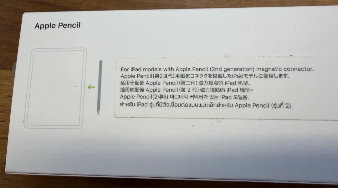 Apple Pencil 第2世代（純正）／2025年9月購入・美品