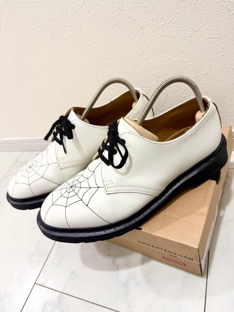 極美品⭐︎Supreme⭐︎Dr.Martens⭐︎Spiderweb⭐︎3-Eye 白