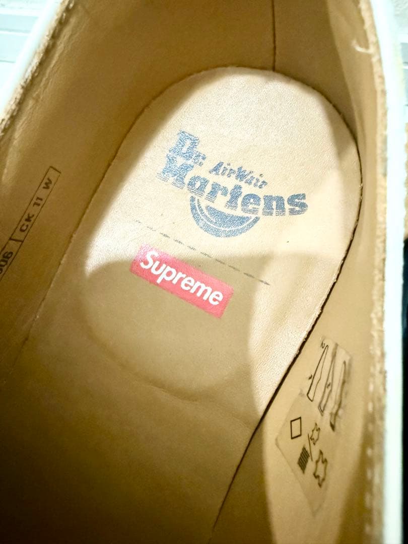 極美品⭐︎Supreme⭐︎Dr.Martens⭐︎Spiderweb⭐︎3-Eye 白