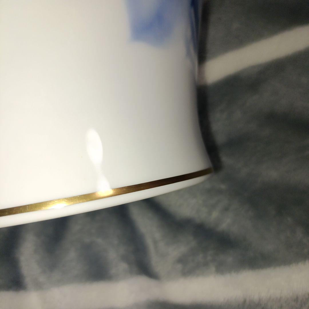 大倉陶園　ブルーローズ　花瓶　35cm