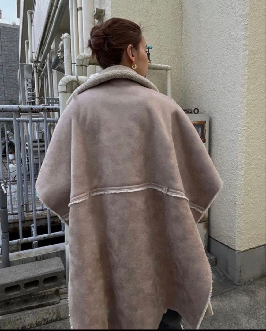【ameri】REVERSIBLE BOAPONCHOCOAT
