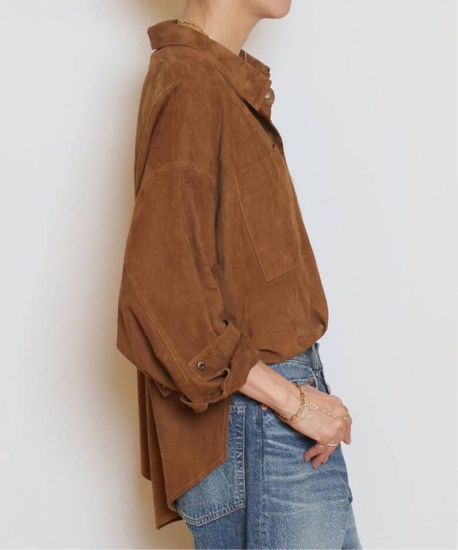 MUSE de Deuxieme Classe スエードシャツ