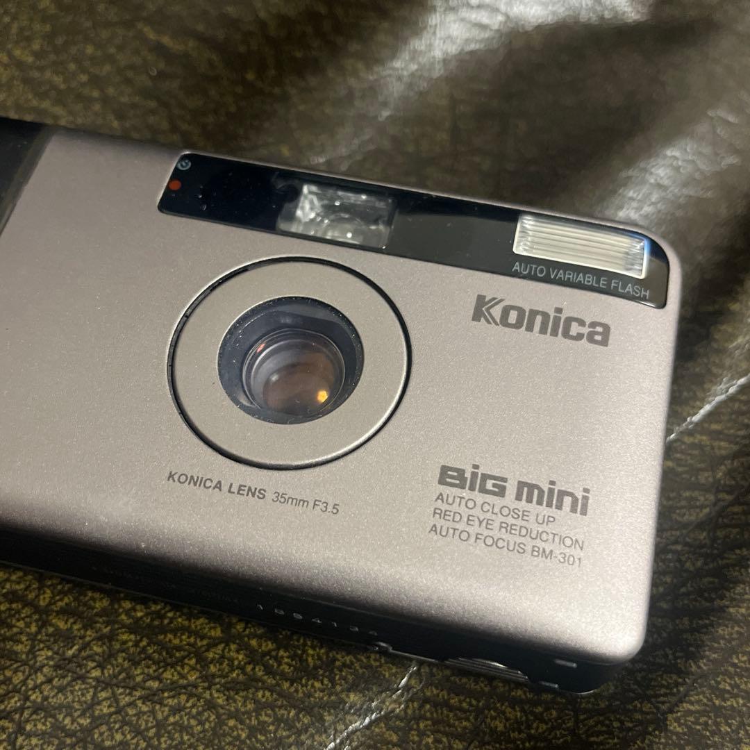 希少 動作品Konica BiG mini BM-301コンパクトフィルムカメラ