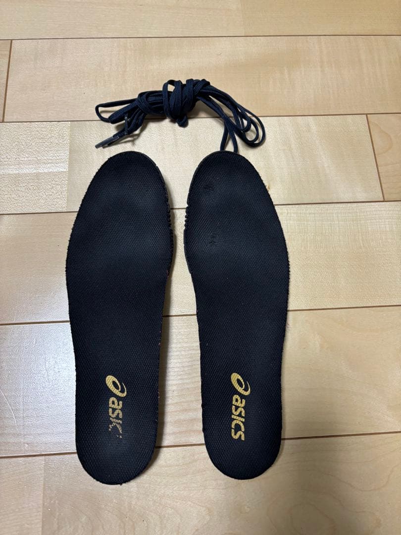 asics オーダースパイク ホワイト/ネイビー/レッド　26.5