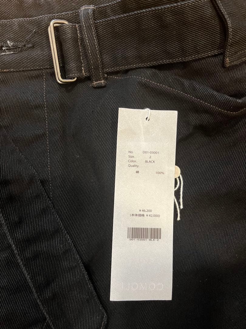 【美品】COMOLI 26SS ベルテッドデニムパンツ